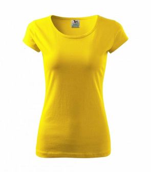 női rövidujjú trikó Adler Pure sárga színben elöről 