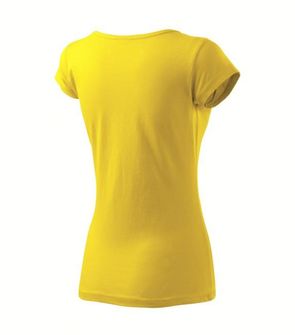 női rövidujjú trikó Adler Pure sárga színben oldalról  