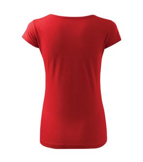 női rövidujjú trikó Adler Pure piros színben hátulról   