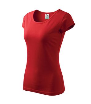 női rövidujjú trikó Adler Pure piros színben oldalról  