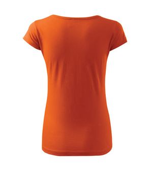 női rövidujjú trikó Adler Pure narancssárga színben hátulról   