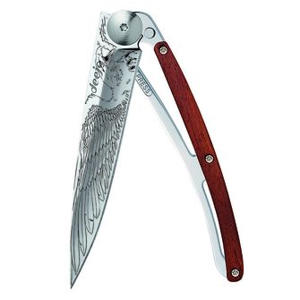Deejo összecsukható kés Tattoo Mirror coralwood Eagle