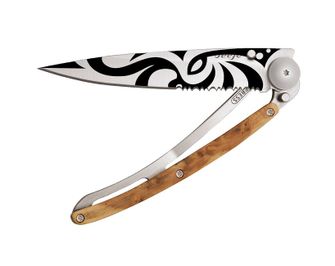 Deejo összecsukható kés Serration juniper Tribal