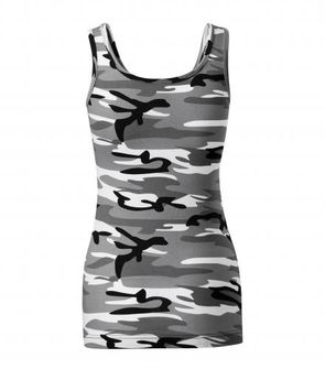 Malfini Camouflage női trikó, gray 180g/m2
