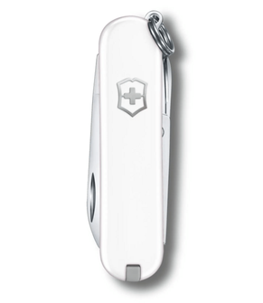 Victorinox Classic SD Colors Falling Snow multifunkciós kés, fehér, 7 funkcióval