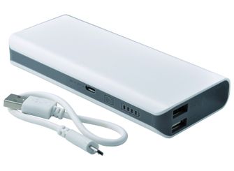 Baladeo PLR905 powerbank S11000 2x USB, fehér