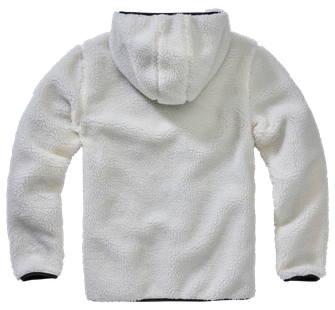 Brandit fleece pulóver Teddyfleece Worker, fehér