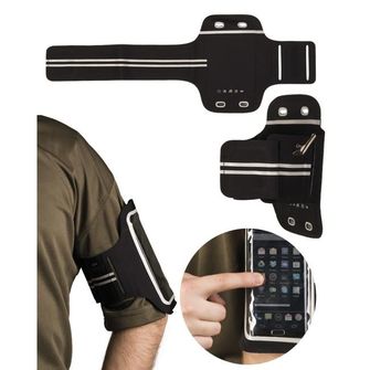 Mil-Tec LYCRA® telefontartó karpánt, fekete