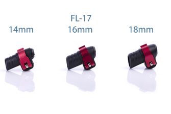Warp ND - flip-lock mechanika FL-17 fekete műanyag/piros ALU kar/piros anya, 14 mm átmérőhöz