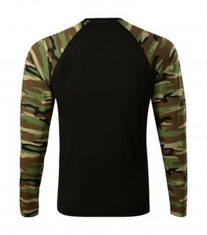 Malfini Camouflage hosszúujjú trikó, brown, 160g/m2