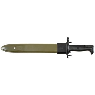 MFH Amerikai M1 bajonett, műanyag markolat, tokkal, fekete