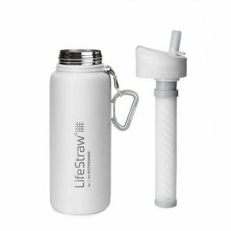 LifeStraw Go rozsdamentes acél szűrő palack 700ml fehér