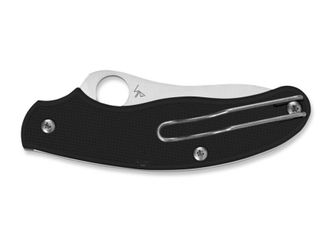 Spyderco UK Penknife zsebkés 7,6 cm, fekete, FRN, mindennapi használatra, FRN