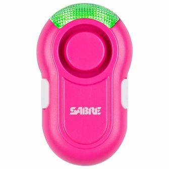SABRE RED Clip-On LED személyi riasztó, 120db, rózsaszín