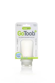 humangear GoToob+ szilikon utazási palack / tartály 74 ml átlátszó