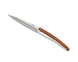 Deejo 6 db-os kés készlet Table, magasfényű, recés penge, coralwood