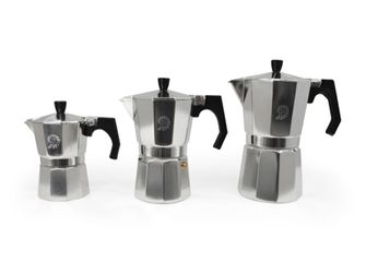 Origin Outdoors Espresso kávéfőző 9 csészéhez, rozsdamentes acél