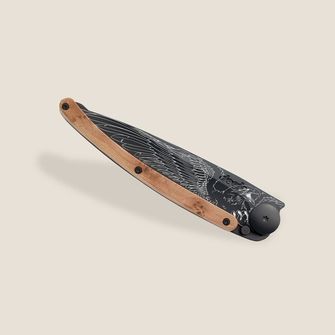 Deejo összecsukható kés Tattoo Biker Eagle black juniper wood