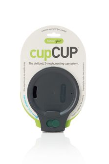 humangear CupCUP túrakupa 2in1 integrált extra pohárral és fedéllel szénzöld