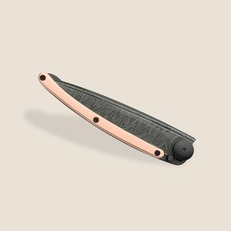 Deejo összecsukható kés GOLD Tattoo 18kt pink gold Feather