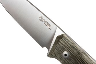 Lionsteel bozótvágó kés acélból készült Sleipner B35 CVG fix pengével