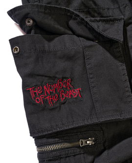 Brandit Iron Maiden Savage rövidnadrág The Number of The Beast fekete kiadás, fekete