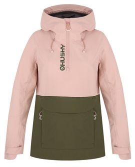 HUSKY női outdoor dzseki Nabbi L, világos rózsaszín/khaki