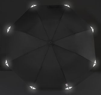 EuroSchirm teleScope kihangosító UV teleszkópos túraernyő hátizsákos rögzítéssel, fekete fényvisszaverő