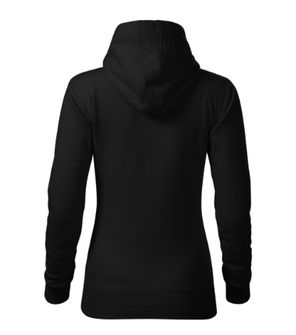 Malfini Cape női kapucnis pulóver, fekete