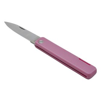 Baladeo ECO354 Papagayo zsebkés, pengéje 7,5 cm, acél 420, markolat TPE rózsaszínű