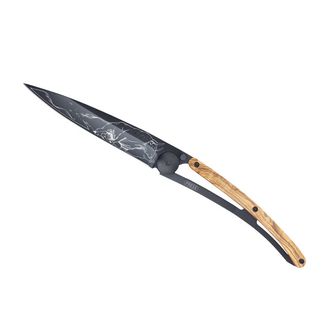 Deejo összecsukható kés Tattoo Black olive wood Taurus