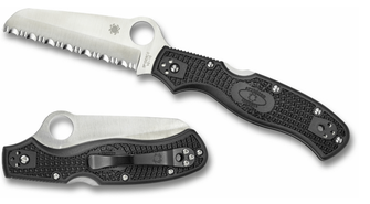 Spyderco Rescue 3 zsebmentő kés 9,3cm, fekete, FRN