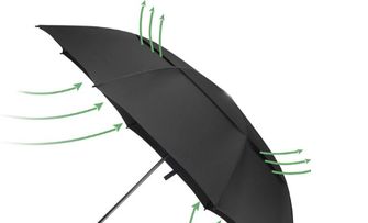 Origin Outdoors Wind-Trek kompakt szélálló esernyő M fekete