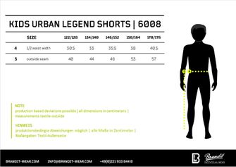 Brandit gyermek Urban Legend rövidnadrág, fekete