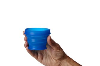 humangear GoCup összecsukható, higiénikus és csomagolható utazó pohár &#039; 237 ml kék