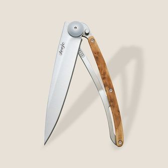 Deejo összecsukható kés, Wood juniper