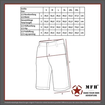 MFH amerikai rövid BDU Rip stop nadrág, 3 színű sivatagi színű