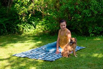 Amazonas Piknik takaró, ultra könnyű 150x120 cm, kék