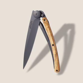 Deejo összecsukható kés olive wood black