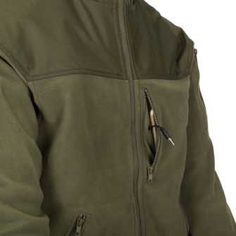 Helikon-Tex Classic Army fleece megerősített bunda, fekete-olívzöld 300g/m2