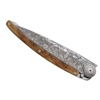 Deejo összecsukható kés Tattoo design Art Nouveau quot juniper wood