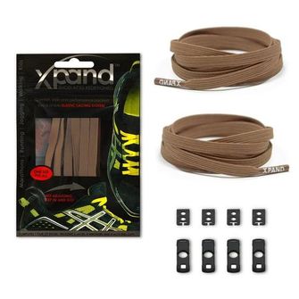 Xpand elastic cipőfűző, barna