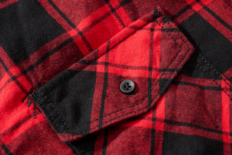 Brandit kockás rövid ujjú ing, piros/fekete
