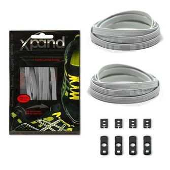 Xpand elastic cipőfűző, steel