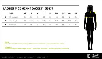 Brandit női M65 Giant kabát, fekete