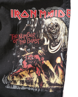 Brandit Iron Maiden Savage rövidnadrág The Number of The Beast fekete kiadás, fekete