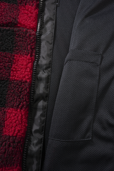 Brandit Teddy női fleece dzseki, red/black