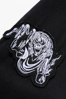 Brandit Iron Maiden Vintage hosszú ujjú ing Eddy, fekete, fekete