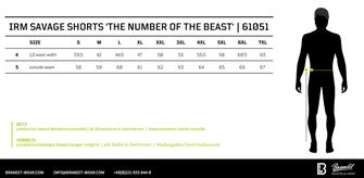 Brandit Iron Maiden Savage rövidnadrág The Number of The Beast, darkcamo