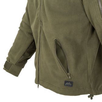Helikon-Tex Classic Army fleece megerősített bunda, fekete-olívzöld 300g/m2